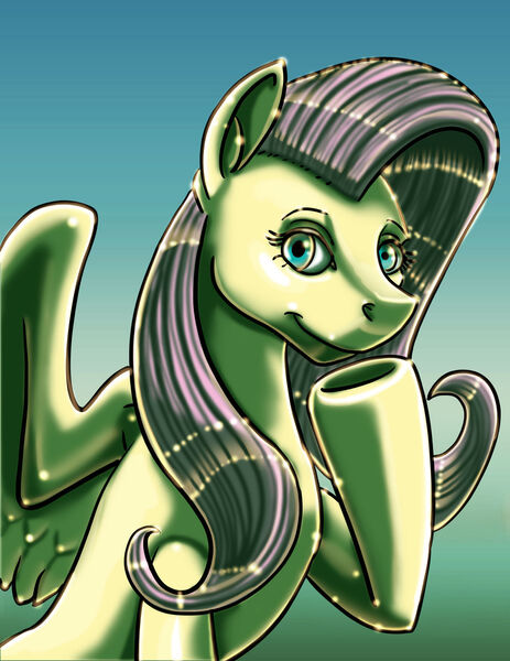 Size: 1280x1657 | Tagged: safe, artist:amalgamzaku, derpibooru import, fluttershy, pony, bust, image, jpeg, portrait, solo