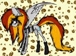 Size: 2089x1541 | Tagged: safe, artist:beamybutt, derpibooru import, oc, unofficial characters only, pegasus, pony, abstract background, clothes, costume, ear fluff, eyelashes, female, image, mare, pegasus oc, png, skeleton costume, solo, wings