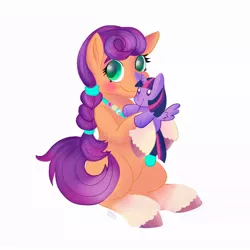 Size: 886x886 | Tagged: safe, artist:grodiechan, derpibooru import, sunny starscout, twilight sparkle, earth pony, pony, female, g5, image, jpeg, plushie, toy