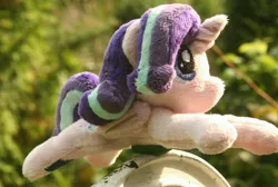 Size: 2804x1884 | Tagged: safe, artist:bastler, derpibooru import, starlight glimmer, alicorn, pony, alicornified, blurry background, female, folded wings, horn, image, irl, jpeg, mare, photo, plushie, race swap, solo, starlicorn, wings, xk-class end-of-the-world scenario