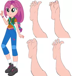 Size: 1280x1351 | Tagged: suggestive, artist:gryphonknightavenger, derpibooru import, sunny starscout, equestria girls, my little pony: a new generation, spoiler:my little pony: a new generation, equestria girls-ified, feet, fetish, foot fetish, g5, g5 to equestria girls, image, jpeg