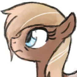 Size: 316x316 | Tagged: safe, artist:anonymous, edit, oc, oc:hiemal heights, unofficial characters only, pony, taiga pony, bust, cropped, female, hair over one eye, image, mare, png, portrait, simple background, solo, white background