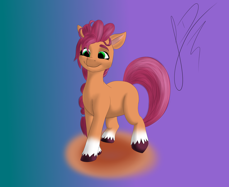 Size: 2450x2000 | Tagged: safe, artist:jimmy draws, derpibooru import, sunny starscout, earth pony, cute, g5, image, png, smiling