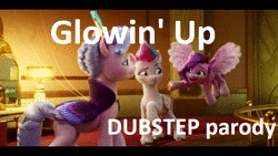 Size: 1280x720 | Tagged: safe, derpibooru import, edit, edited screencap, screencap, pegasus, pony, glowin' up, my little pony: a new generation, spoiler:g5, animated, dubstep, g5, image, music, my little pony, remix, song, sound, sound only, webm, youtube poop