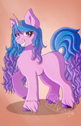 Size: 1280x1993 | Tagged: safe, artist:silvanadraws, derpibooru import, izzy moonbow, unicorn, my little pony: a new generation, spoiler:my little pony: a new generation, bracelet, g5, image, jewelry, jpeg, multicolored hair, smiley face