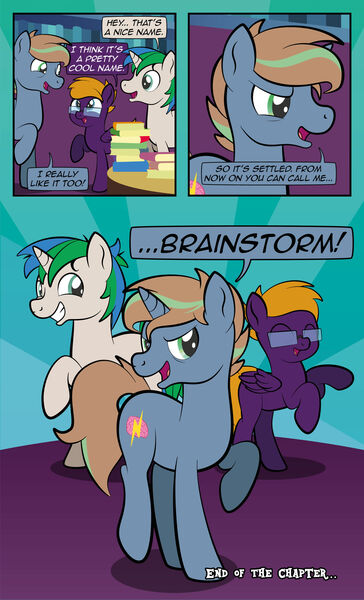 Size: 1920x3169 | Tagged: safe, artist:alexdti, derpibooru import, oc, oc:marco, oc:purple creativity, oc:umberto, pegasus, pony, unicorn, comic:quest for friendship, comic, eyes closed, female, glasses, image, jpeg, male, open mouth, speech bubble, trio, twilight's castle