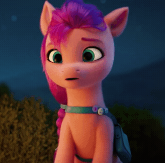 Size: 332x328 | Tagged: safe, derpibooru import, screencap, sunny starscout, earth pony, pony, my little pony: a new generation, spoiler:my little pony: a new generation, animated, cropped, cute, g5, gif, happy, image, smiling, solo, sunnybetes