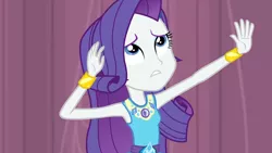 Size: 3410x1920 | Tagged: safe, derpibooru import, screencap, rarity, equestria girls, equestria girls series, stressed in show, armpits, bracelet, clothes, cutie mark, cutie mark on clothes, female, geode of shielding, hairpin, image, jewelry, jpeg, magical geodes, rarity peplum dress, solo