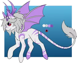 Size: 1048x861 | Tagged: safe, artist:the-dreepy-mom, derpibooru import, oc, oc:ivory dream, bat pony, horns, image, png, solo