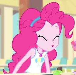 Size: 1553x1543 | Tagged: safe, derpibooru import, screencap, pinkie pie, equestria girls, equestria girls series, stressed in show, cropped, image, jpeg, solo