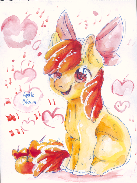 Safe Artist Temary Derpibooru Import Apple Bloom Earth Pony Pony Adorabloom