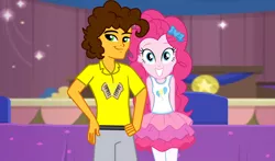 Size: 3000x1758 | Tagged: safe, artist:ktd1993, derpibooru import, edit, edited screencap, screencap, cheese sandwich, pinkie pie, equestria girls, cheesepie, female, image, jpeg, male, shipping, straight