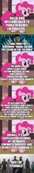 Size: 500x2569 | Tagged: safe, derpibooru import, edit, edited screencap, screencap, pinkie pie, comic:pinkie reviews, comic, image, marvel cinematic universe, movie review, png, screencap comic