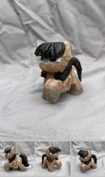 Size: 1361x2304 | Tagged: safe, artist:anonymous, derpibooru import, oc, unnamed oc, unofficial characters only, pony, taiga pony, craft, female, image, irl, irl photo, mare, photo, png, raised hoof, sculpture, wood