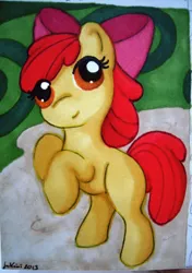 Size: 432x612 | Tagged: safe, artist:jenkiwi, derpibooru import, apple bloom, earth pony, pony, female, filly, image, jpeg, solo