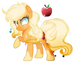 Size: 1280x1114 | Tagged: safe, artist:stardustshadowsentry, derpibooru import, applejack, pony, alternate design, deviantart watermark, image, obtrusive watermark, png, simple background, solo, transparent background, twitterina design, watermark