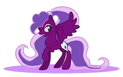 Size: 940x594 | Tagged: safe, artist:aonairfaol, derpibooru import, oc, unofficial characters only, pegasus, pony, base used, eyelashes, female, image, magical lesbian spawn, mare, offspring, parent:pinkie pie, parent:princess luna, parents:lunapie, pegasus oc, png, raised hoof, simple background, smiling, solo, transparent background, wings