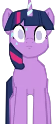 Size: 1280x2859 | Tagged: semi-grimdark, artist:benpictures1, artist:chedx, derpibooru import, edit, twilight sparkle, pony, unicorn, comic:the storm kingdom, bad end, brainwashing, female, image, inkscape, png, simple background, solo, transparent background, unicorn twilight, vector