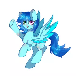 Size: 1280x1280 | Tagged: safe, derpibooru import, oc, oc:cloud west, pegasus, colored pupils, flying, image, pegasus oc, png, solo, wings