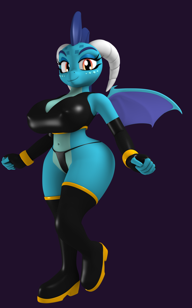 Size: 2500x4000 | Tagged: suggestive, artist:argos90, derpibooru import, princess ember, anthro, 3d, breasts, busty princess ember, butt, chibi, high res, image, looking at you, png, princess embutt, shortstack