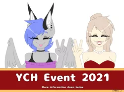 Size: 2500x1855 | Tagged: safe, artist:melodytheartpony, derpibooru import, oc, oc:melody silver, anthro, dracony, dragon, human, hybrid, 2021, commission, event, female, fundraiser, image, png, your character here
