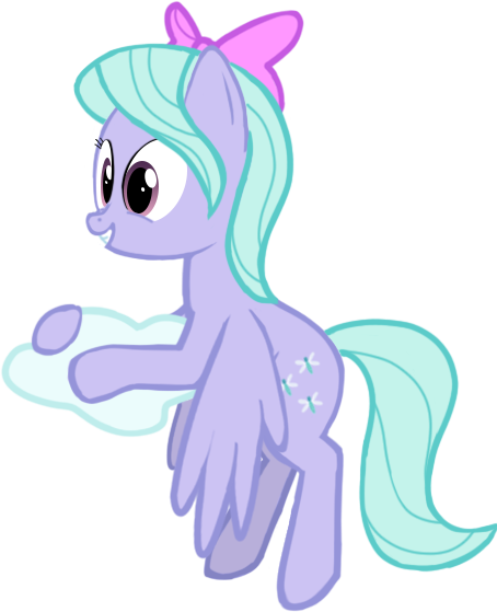 Size: 454x559 | Tagged: safe, artist:azgchip, derpibooru import, flitter, pegasus, pony, background pony, bow, cloud, digital art, female, flying, hoof hold, image, mare, png, simple background, smiling, solo, transparent background