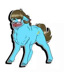 Size: 2014x2255 | Tagged: safe, artist:inisealga, derpibooru import, oc, oc:modular, unofficial characters only, earth pony, pony, blushing, chest fluff, commission, earth pony oc, glasses, image, jpeg, male, neck fluff, nervous, simple background, solo, solo male, stallion, sticker, sticker pack, sticker set, transparent background