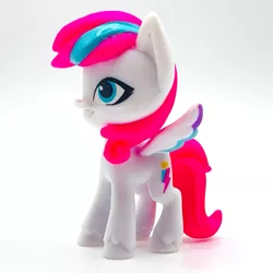 Size: 1841x1841 | Tagged: safe, derpibooru import, photographer:errant_harpy, zipp storm, pegasus, pony, cropped, female, g5, image, mare, merchandise, png, simple background, solo, toy, white background