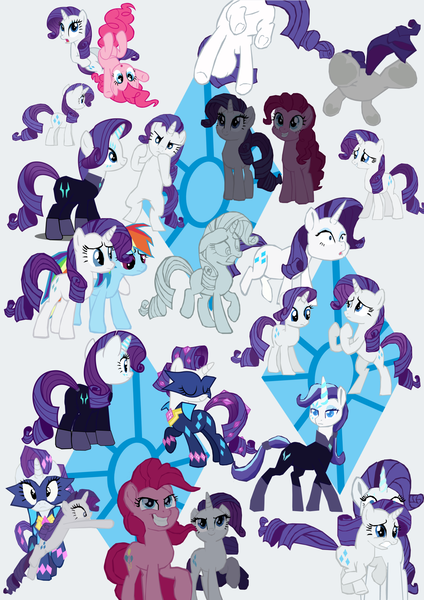 Size: 1280x1810 | Tagged: safe, artist:benpictures1, derpibooru import, pinkie pie, radiance, rainbow dash, rarity, earth pony, pegasus, pony, unicorn, dragon quest, dragonshy, my little pony: the movie, power ponies (episode), butt, female, image, inkscape, mare, png, power ponies, rarity day, rearity, vector