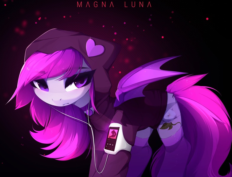 Size: 3937x3006 | Tagged: safe, artist:magnaluna, derpibooru import, oc, oc:violet moonflower, unofficial characters only, bat pony, pony, bat pony oc, bat wings, image, jpeg, wings