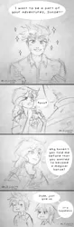 Size: 720x2188 | Tagged: safe, artist:lzjian79, derpibooru import, flash sentry, rainbow dash, sunset shimmer, equestria girls, image, pencil drawing, png, sketch, speech bubble, traditional art
