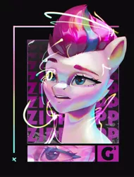 Size: 1559x2048 | Tagged: safe, artist:annna markarova, derpibooru import, glitter drops, tempest shadow, zipp storm, pegasus, pony, cute, female, g5, glittershadow, image, jpeg, lesbian, shipping, solo, text