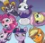 Size: 899x862 | Tagged: safe, artist:enrique zx, artist:michela cacciatore, derpibooru import, edit, edited edit, editor:enrique zx, editor:michela cacciatore, idw, applejack, fluttershy, pinkie pie, rarity, starlight glimmer, twilight sparkle, zecora, alicorn, earth pony, pegasus, pony, unicorn, zebra, my little pony: generations, spoiler:comic, spoiler:comicgenerations03, cropped, derpibooru exclusive, female, female focus, females only, image, implied creature, implied damaged sword, implied enrique zx, implied injured, implied oc, implied unconscious, looking at you, looking down, looking down at you, mare, meme, open mouth, png, spanish, spanish text, speech bubble, worried