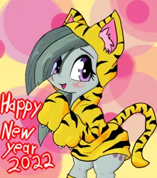 Size: 707x800 | Tagged: safe, artist:a.s.e, derpibooru import, marble pie, clothes, cute, happy, happy new year, holiday, image, jpeg, looking at you, marblebetes