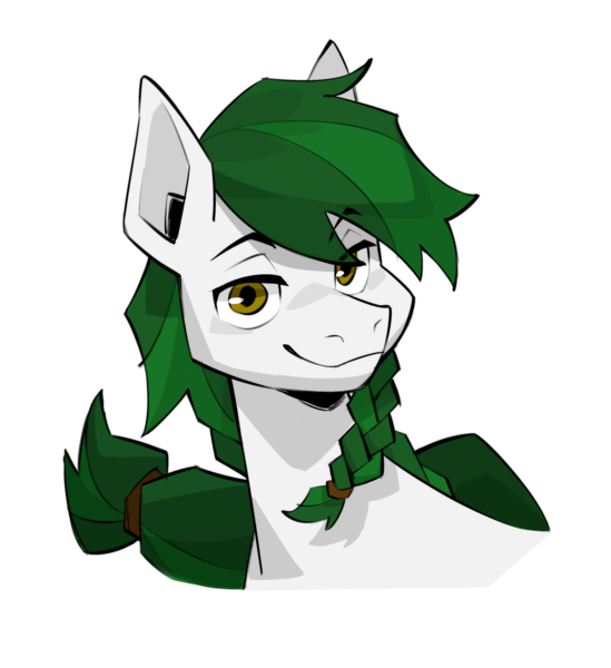 Size: 2271x2481 | Tagged: safe, artist:dar, derpibooru import, oc, oc:meadow skip, unofficial characters only, earth pony, pony, fanfic:song of seven, braid, earth pony oc, golden eyes, green mane, image, male, png, side ponytail, simple background, solo, stallion, tail, transparent background