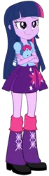 Size: 428x1524 | Tagged: safe, artist:rupahrusyaidi, artist:sketchmcreations, derpibooru import, edit, vector edit, twilight sparkle, equestria girls, crossed arms, female, image, png, simple background, smiling, smirk, solo, transparent background, vector