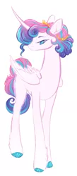 Size: 885x2023 | Tagged: safe, artist:damayantiarts, derpibooru import, princess flurry heart, alicorn, pony, 2021, female, hoof polish, image, mare, older, older flurry heart, png, simple background, solo, white background