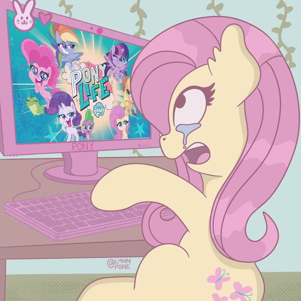 Size: 2048x2048 | Tagged: safe, derpibooru import, fluttershy, pegasus, pony, my little pony: pony life, crying, female, image, meme, png, shocked fluttershy meme