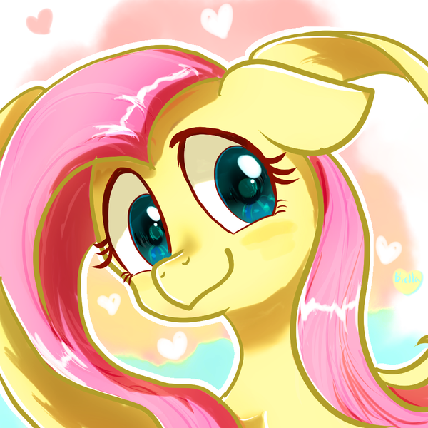 Size: 1000x1000 | Tagged: safe, artist:brella, derpibooru import, fluttershy, avatar, image, png, solo