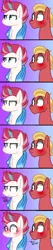 Size: 776x3680 | Tagged: safe, artist:venomtwt-artistowo, derpibooru import, sprout cloverleaf, zipp storm, earth pony, pegasus, pony, my little pony: a new generation, best ship, blushing, cute, female, g5, image, looking at each other, looking at someone, looking away, love, male, mare, png, shipping, simple background, stallion, straight, text, zippsprout
