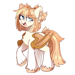 Size: 1455x1455 | Tagged: safe, artist:star-theft, derpibooru import, oc, oc:honey milk, unofficial characters only, bat pony, pony, bat pony oc, bat wings, blue eyes, ear fluff, ear piercing, eyebrows, eyebrows visible through hair, fangs, female, folded wings, full body, image, mare, open mouth, open smile, piercing, png, raised hoof, simple background, smiling, solo, standing, tail, transparent background, unshorn fetlocks, wings