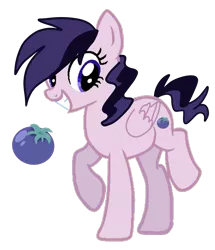 Size: 1443x1678 | Tagged: source needed, safe, artist:aonatsu_ki, oc, oc:berrywee, pegasus, pony, female, image, mare, png, simple background, smiling, solo, trace, transparent background