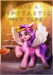 Size: 1162x1650 | Tagged: safe, artist:harwick, derpibooru import, pipp petals, pegasus, pony, my little pony: a new generation, g5, happy new year, happy new year 2022, holiday, image, jpeg