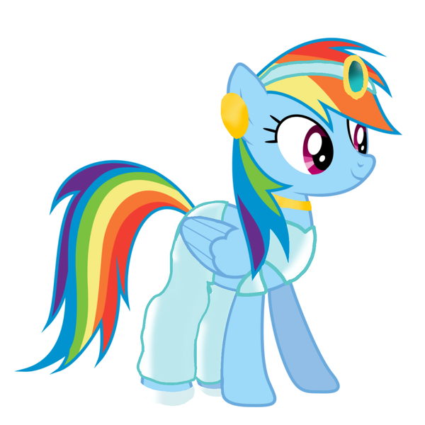 Size: 1378x1378 | Tagged: safe, artist:sunmint234, derpibooru import, rainbow dash, pegasus, aladdin, blue, crossover, disney, disney princess, female, food, gem, green, hair, image, jasmine, orange, pink eyes, png, princess, purple, red, solo, spoilers for another series, tail, yellow