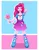 Size: 2391x3044 | Tagged: safe, artist:luruleii, pinkie pie, equestria girls, candy, eyes closed, female, food, image, lollipop, peace sign, png, smiling, solo