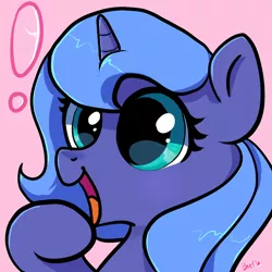 Size: 1000x1000 | Tagged: safe, artist:brella, derpibooru import, princess luna, pony, avatar, female, filly, image, png, solo, woona, younger