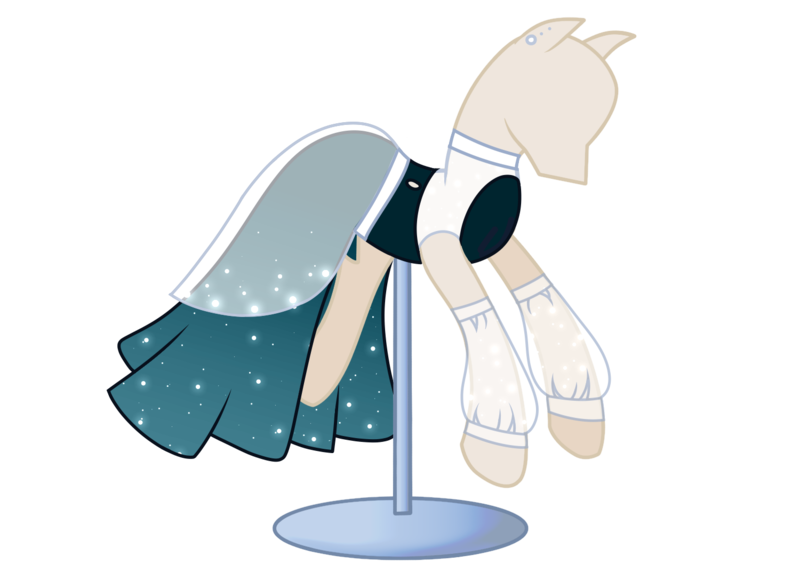 Size: 1500x1070 | Tagged: safe, artist:starchildtm, derpibooru import, oc, oc:wind surfer, clothes, dress, gala, gala dress, image, mannequin, png, see-through, simple background, transparent background