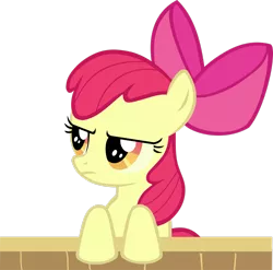 Size: 2463x2434 | Tagged: safe, artist:itchykitchy, derpibooru import, apple bloom, pony, apple bloom is not amused, apple bloom's bow, bow, female, filly, foal, hair bow, high res, image, png, simple background, solo, transparent background, unamused, vector