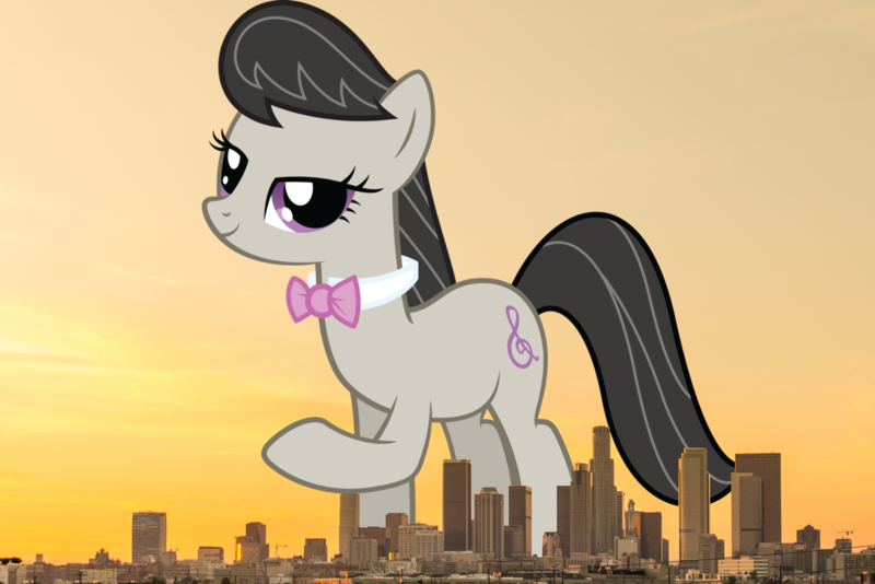 Size: 1799x1201 | Tagged: safe, derpibooru import, octavia melody, earth pony, pony, california, female, giant octavia melody, giant pony, giant/macro earth pony, giantess, highrise ponies, image, irl, los angeles, macro, mare, mega giant, photo, png, ponies in real life