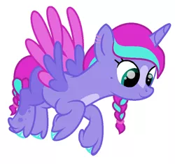 Size: 804x752 | Tagged: safe, artist:sugarcubecreationz, derpibooru import, oc, oc:lilac, alicorn, pony, base used, colored wings, female, image, mare, png, simple background, solo, two toned wings, white background, wings